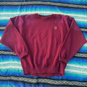 Men's Vintage 90's Red RainSwetter Golf Golfing Crewneck Pullover Sweater Sz 2XL